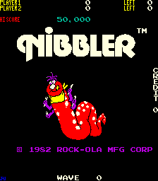 Nibbler (rev 9) Title Screen